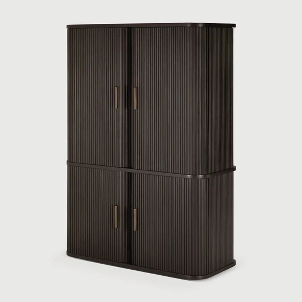 Ethnicraft – Roller Max – Armoire De Bureau Roller Max – Acajou brun foncé
