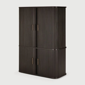 Ethnicraft – Roller Max – Armoire De Bureau Roller Max – Acajou brun foncé