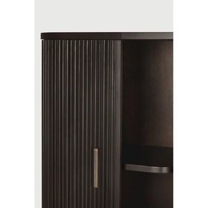 Ethnicraft – Roller Max – Armoire De Bureau Roller Max – Acajou brun foncé