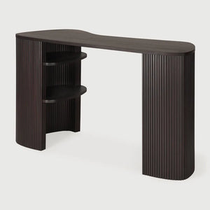 Ethnicraft – Roller Max – Bureau Roller Max – Acajou brun foncé