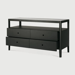 Ethnicraft – Spindle – Commode Spindle – Chêne noir