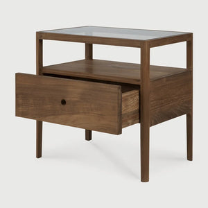 Ethnicraft – Spindle – Table De Chevet Spindle – Teck recyclé