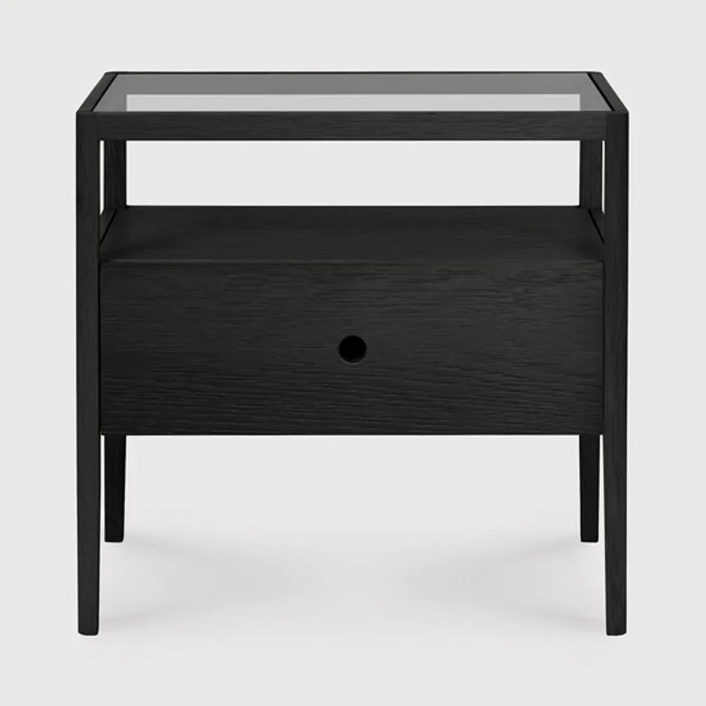 Ethnicraft – Spindle – Table De Chevet Spindle – Chêne noir