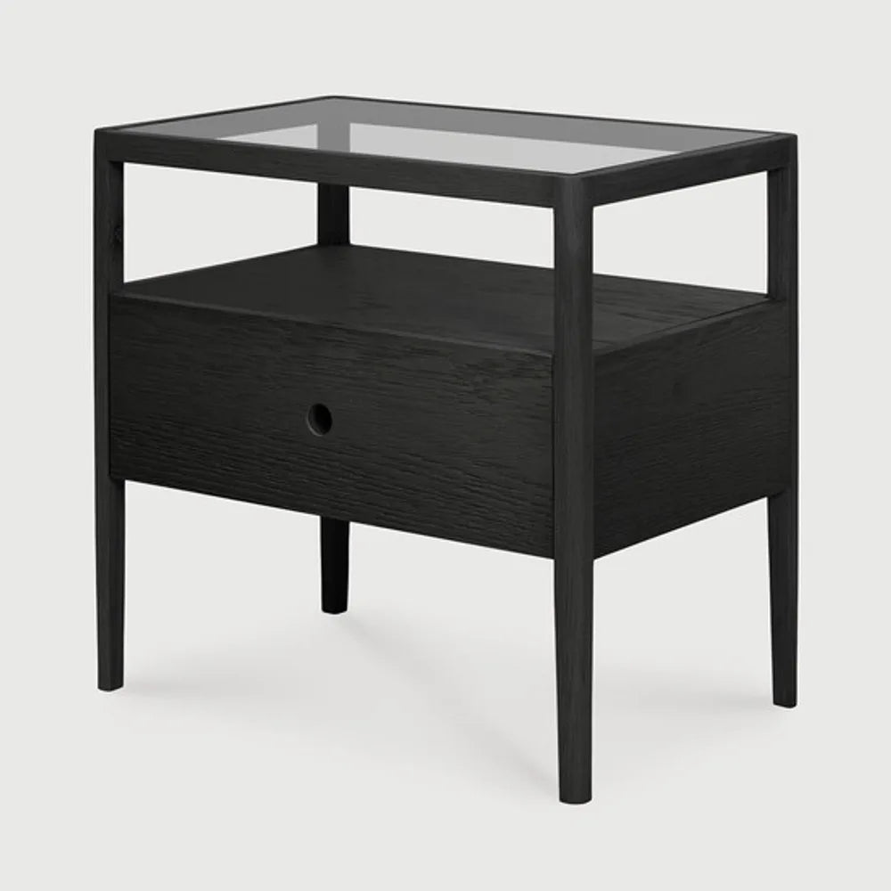 Ethnicraft – Spindle – Table De Chevet Spindle – Chêne noir