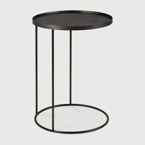 Ethnicraft – Tables à plateau – Table D'Appoint à Plateau – Small - Rond