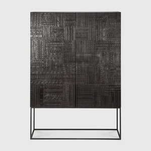 Ethnicraft – Tabwa – Armoire Tabwa – Teck noir clair - 126 x 180 cm