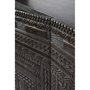 Ethnicraft – Tabwa – Armoire Tabwa – Teck noir clair - 126 x 180 cm
