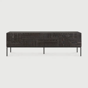 Ethnicraft – Tabwa – Meuble Tv Tabwa – Teck noir clair - 160 cm