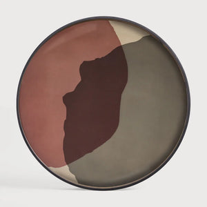 Ethnicraft – Translucent Silhouettes – Plateau En Verre Combined Dots – Pinot Combined