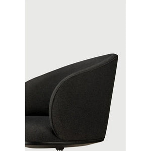 Ethnicraft – Unda – Chaise De Bureau Unda – Charcoal - Sans roues