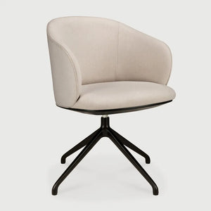 Ethnicraft – Unda – Chaise De Bureau Unda – Salt - Sans roues