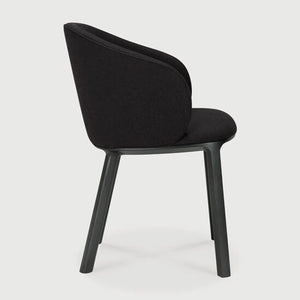 Ethnicraft – Unda – Chaise Unda – Charcoal - Chêne noir