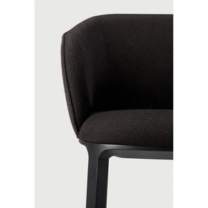 Ethnicraft – Unda – Chaise Unda – Charcoal - Chêne noir