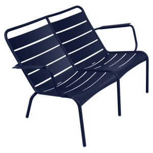 Fermob Luxembourg Fauteuil bas duo — Bleu abysse