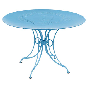 Fermob – 1900 – Table ø 96 cm – Bleu maya