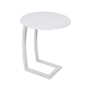 Fermob – Alizé – Table basse déportée ø 48 cm – Blanc coton