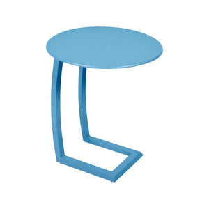 Fermob – Alizé – Table basse déportée ø 48 cm – Bleu maya