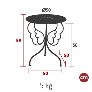 Fermob – Guéridon – guide de dimensions