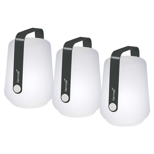 Fermob – Balad – Set of 3 lamps H.12 cm – Carbone