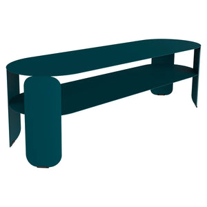 Fermob – Bebop – Console basse 120 x 40 cm - H. 42 cm – Bleu acapulco