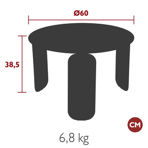Fermob – Table basse ø 60 cm – guide de dimensions