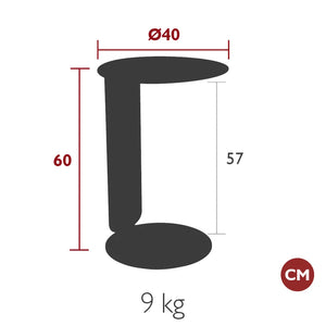 Fermob – Table déportée – guide de dimensions