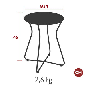Fermob – Tabouret H.45 cm – guide de dimensions