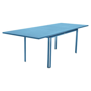 Fermob – Costa – Table à allonges 160/240 x 90 cm – Bleu maya