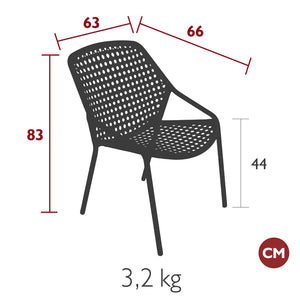 Fermob – Fauteuil – guide de dimensions