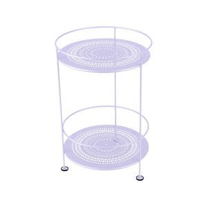 Fermob – Guinguette – Guéridon double plateau perforé – Guimauve