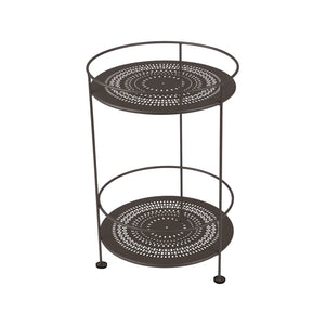 Fermob – Guinguette – Guéridon double plateau perforé – Tonka
