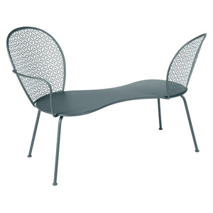 Fermob – Lorette – Banquette conversation – Gris orage