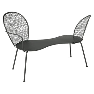Fermob – Lorette – Banquette conversation – Carbone