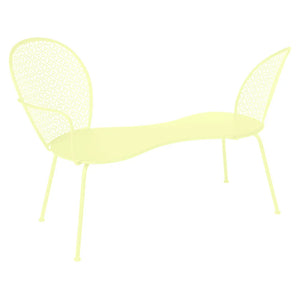 Fermob – Lorette – Banquette conversation – Citron givré