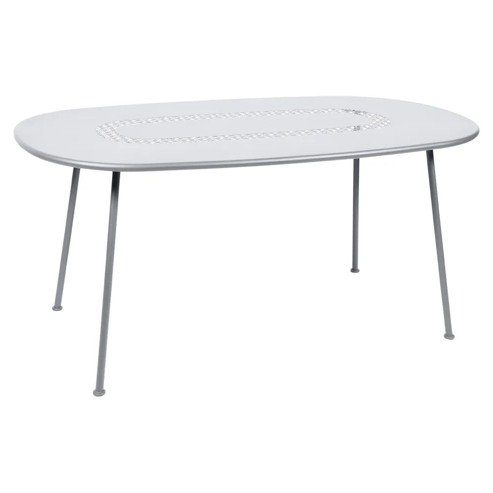 Fermob – Lorette – Table ovale 160 x 90 cm – Blanc coton