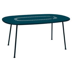 Fermob – Lorette – Table ovale 160 x 90 cm – Bleu acapulco