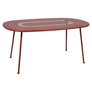 Fermob – Lorette – Table ovale 160 x 90 cm – Ocre rouge