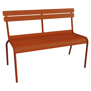 Fermob – Luxembourg – Banc à dossier 2/3 places – Orange confite
