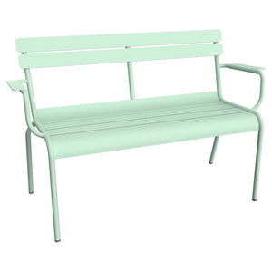 Fermob – Luxembourg – Banc de jardin 2 places – Menthe glaciale