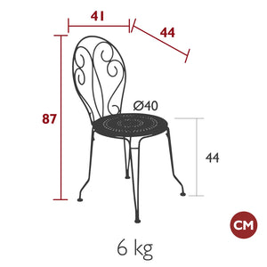 Fermob – Chaise – guide de dimensions
