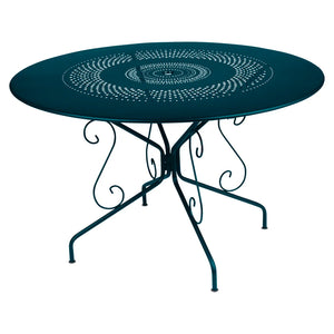 Fermob – Montmartre – Table ø 117 cm – Bleu acapulco