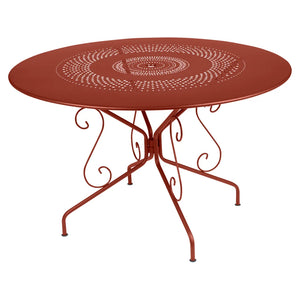 Fermob – Montmartre – Table ø 117 cm – Ocre rouge