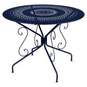 Fermob – Montmartre – Table ø 96 cm – Bleu abysse