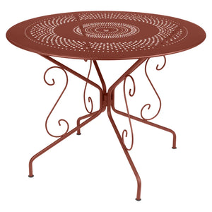 Fermob – Montmartre – Table ø 96 cm – Ocre rouge