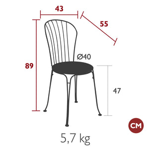 Fermob – Chaise – guide de dimensions