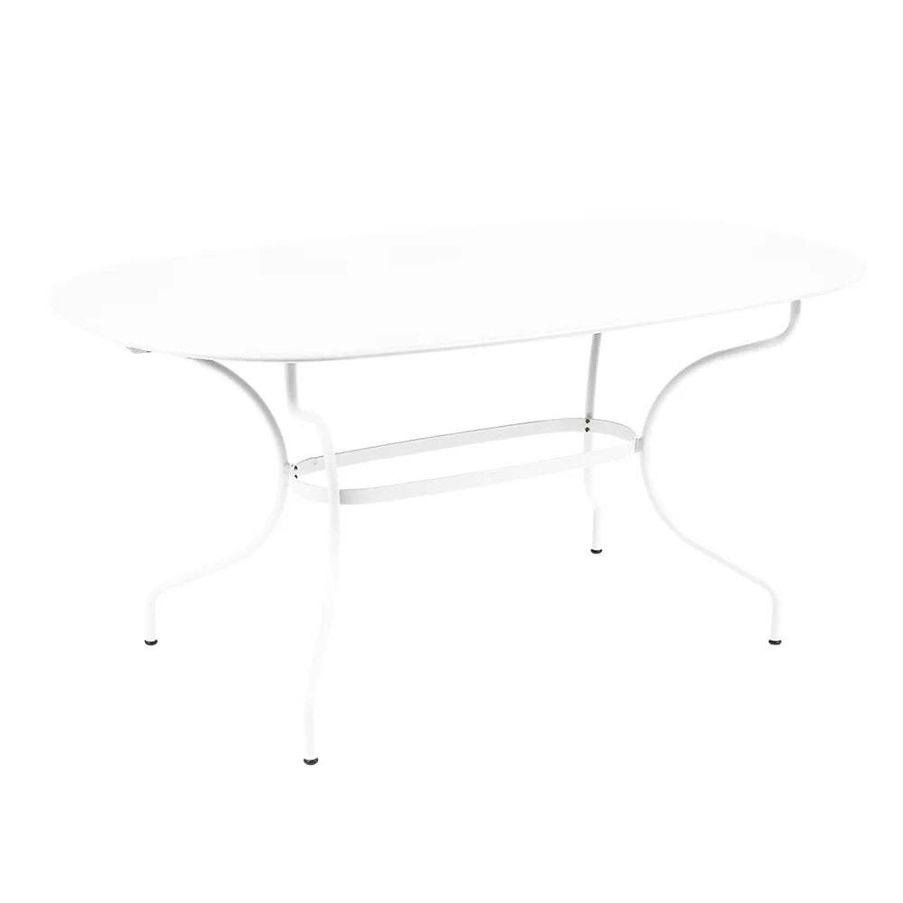 Fermob – Opéra+ – Table ovale 160 x 90 cm – Blanc coton