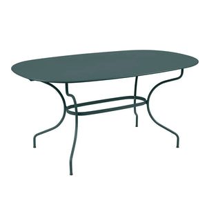 Fermob – Opéra+ – Table ovale 160 x 90 cm – Gris orage