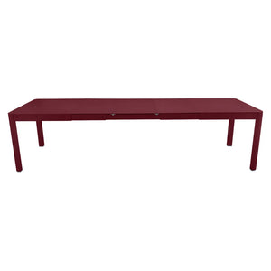 Fermob – Ribambelle – Table 3 allonges xl 149/299 x 100 cm – Cerise noire