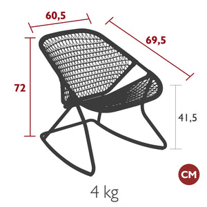 Fermob – Rocking chair – guide de dimensions