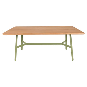 Fermob – So'o – Table chêne 180 x 90 cm – Vert tilleul